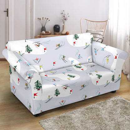 Ski Print Design LKS305 Loveseat Couch Slipcover
