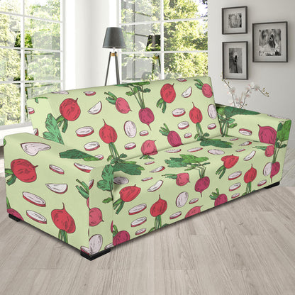 Radish Pattern Print Design A04 Sofa Slipcover