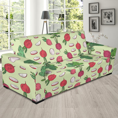 Radish Pattern Print Design A04 Sofa Slipcover