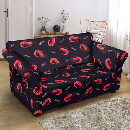 Shrimp Print Design LKS302 Loveseat Couch Slipcover
