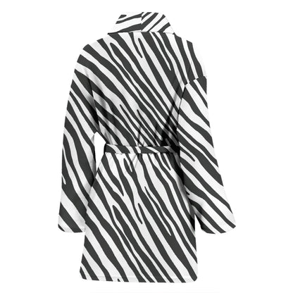 Zebra Classic Print Design LKS302 Women Bathrobe