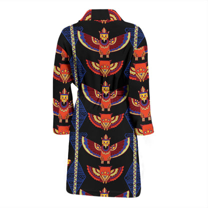 Totem Print Design LKS301 Men Bathrobe