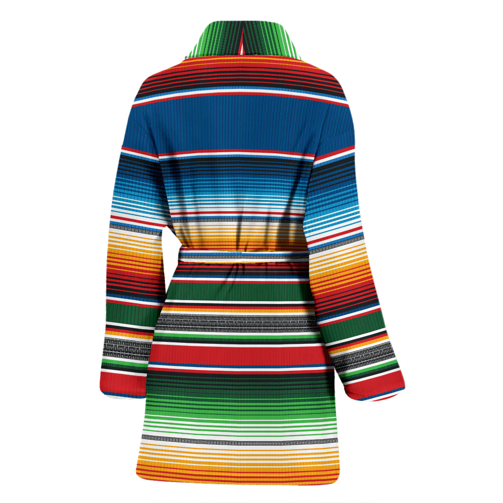 Serape Print Design LKS303 Women Bathrobe