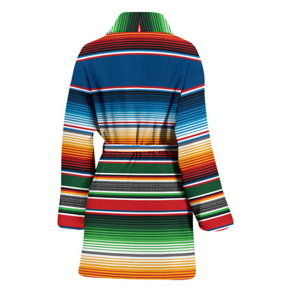 Serape Print Design LKS303 Women Bathrobe