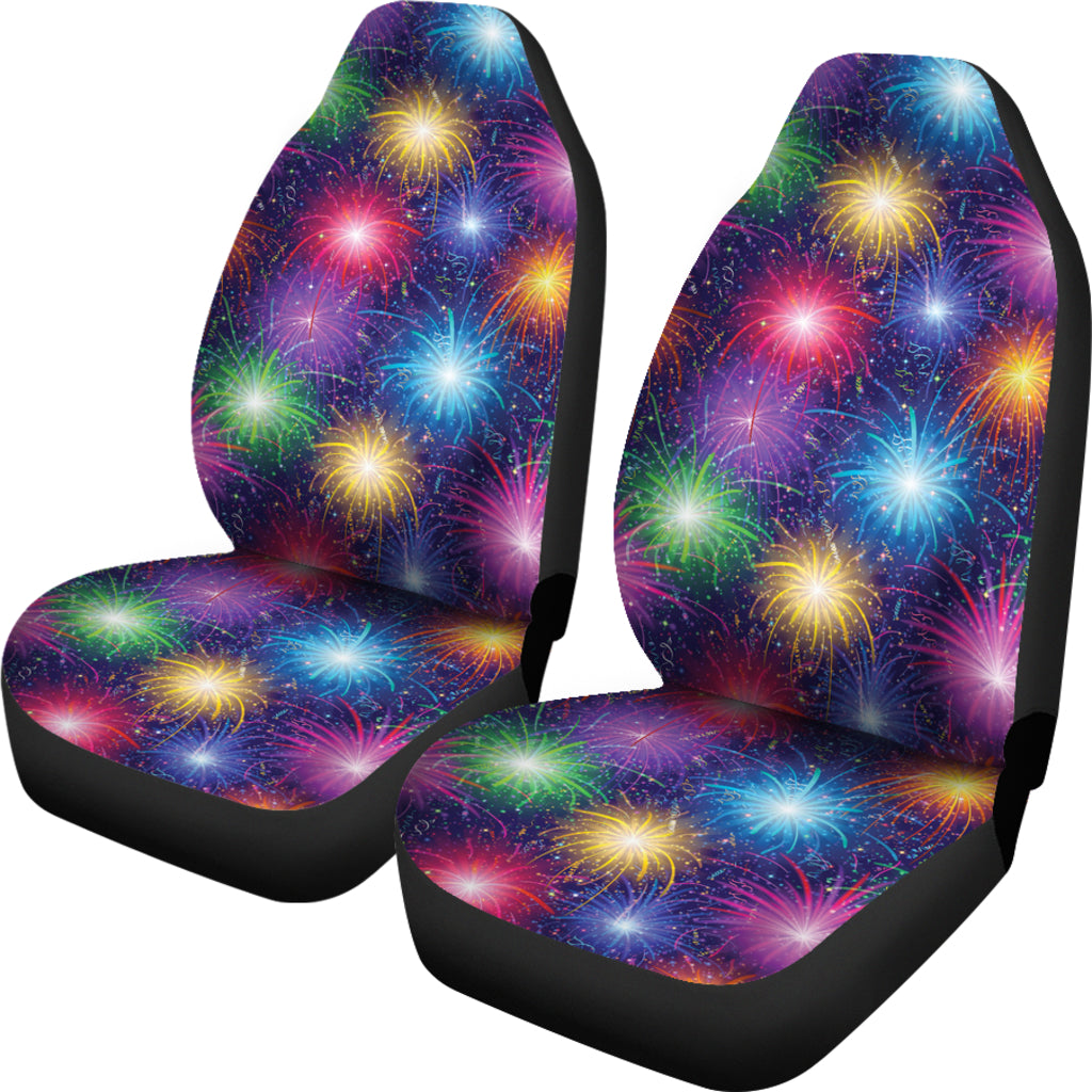 Firework Colorful Print Design LKS301 Car Seat Covers