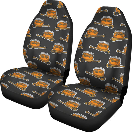 Honey Bee Print Design LKS305 Car Seat Covers