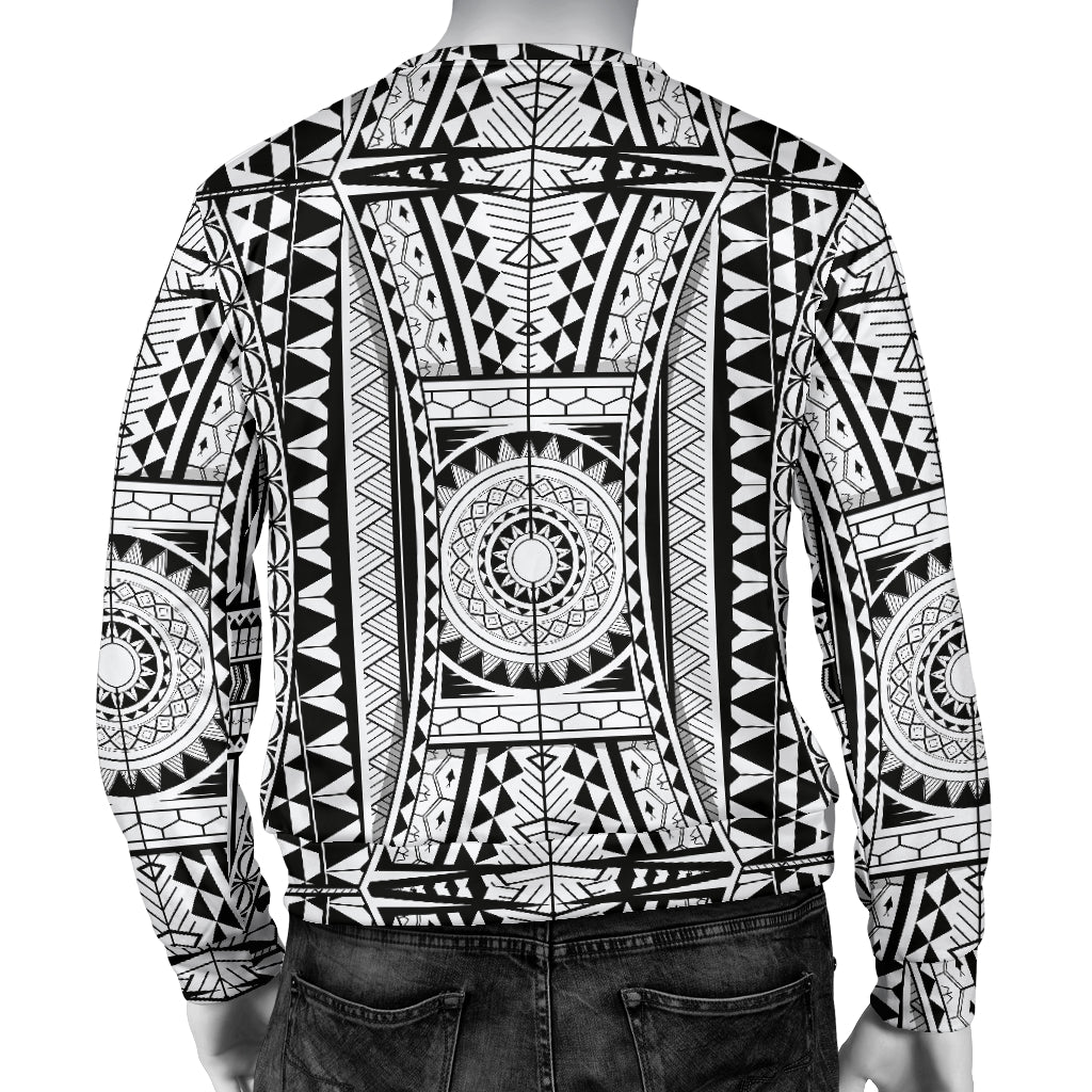 Polynesian Tattoo Design Men Long Sleeve Sweatshirt