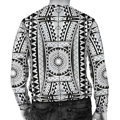 Polynesian Tattoo Design Men Long Sleeve Sweatshirt
