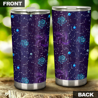 Zodiac Galaxy Design Print Tumbler