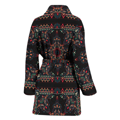 Bandana Print Design LKS307 Women Bathrobe