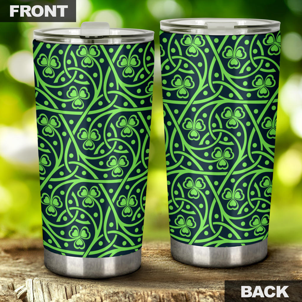 Shamrock Themed Print Tumbler