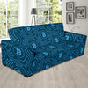 Cryptocurrency Pattern Print Design 04 Sofa Slipcover