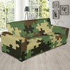 Puzzle Camo Pattern Print Design A03 Sofa Slipcover