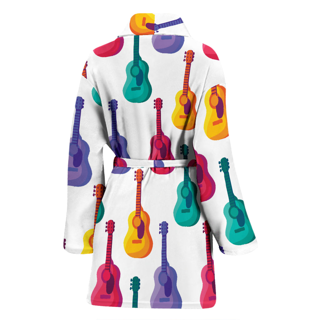 Acoustic Guitar Print Design LKS406 Women Bathrobe