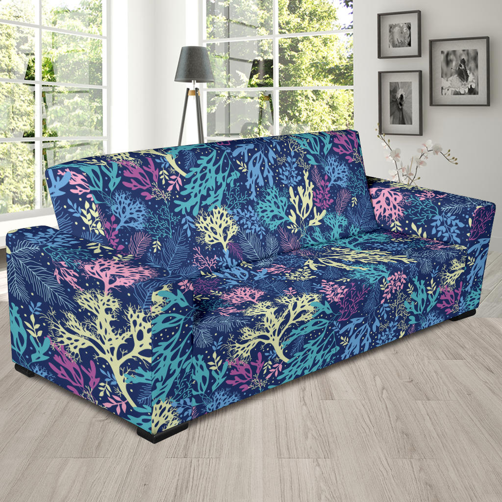 Seaweed Print Design LKS301 Sofa Slipcover