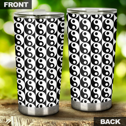 Yin Yang Classic Pattern Design Print Tumbler