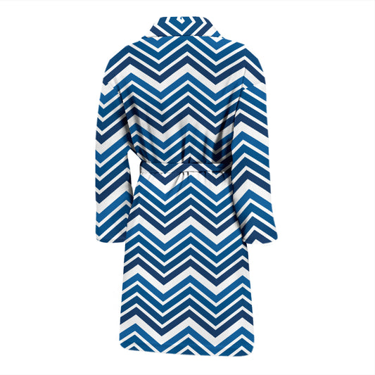 Chevron Print Design LKS403 Men Bathrobe