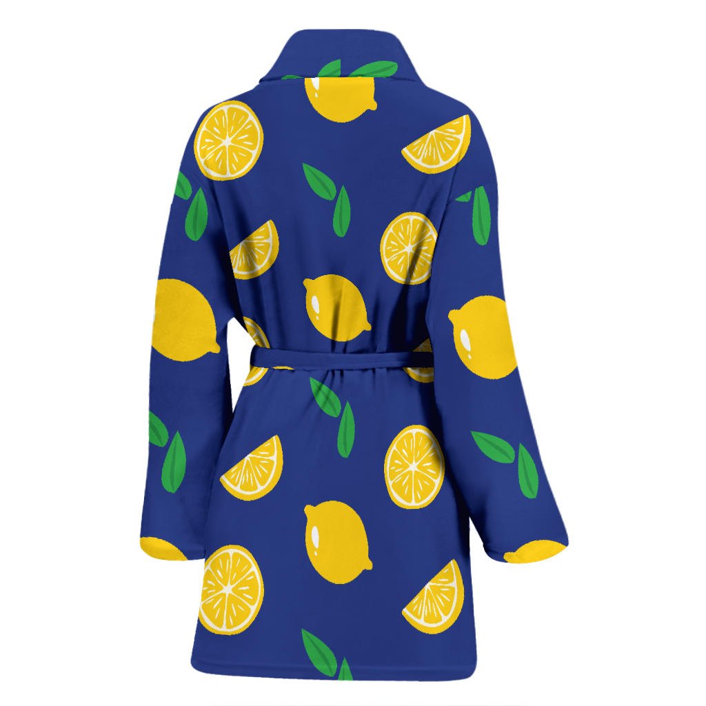 Citrus Pattern Print Design 02 Women Bathrobe