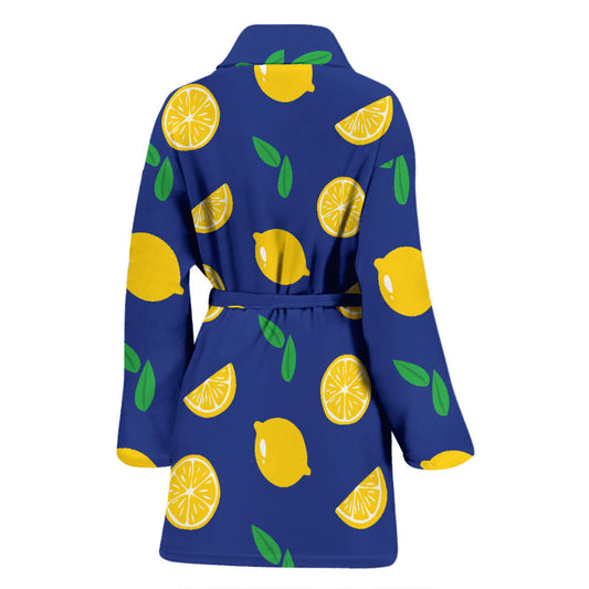 Citrus Pattern Print Design 02 Women Bathrobe