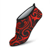 Maori Red Black Themed Design Aqua Water Shoes