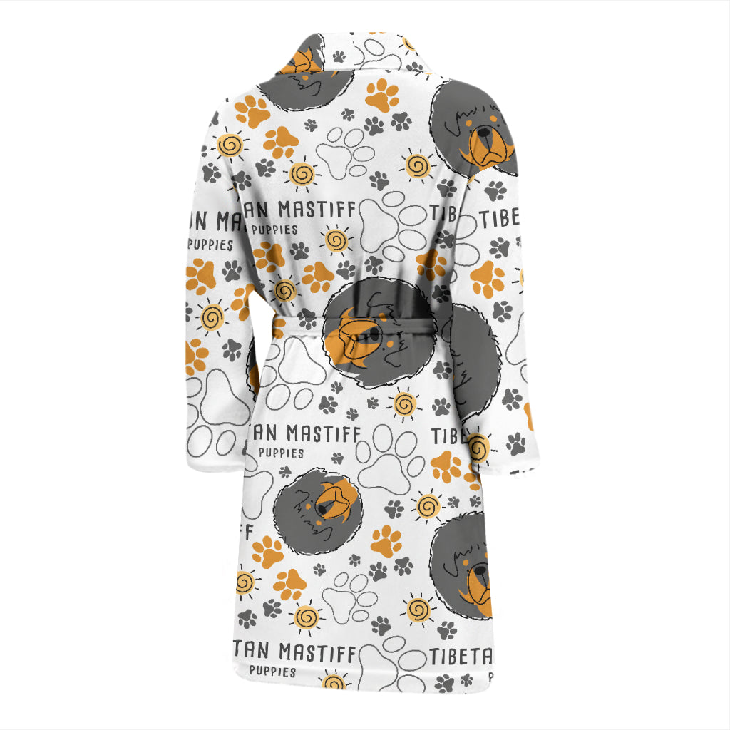 Tibetan Mastiffs Print Design LKS302 Men Bathrobe