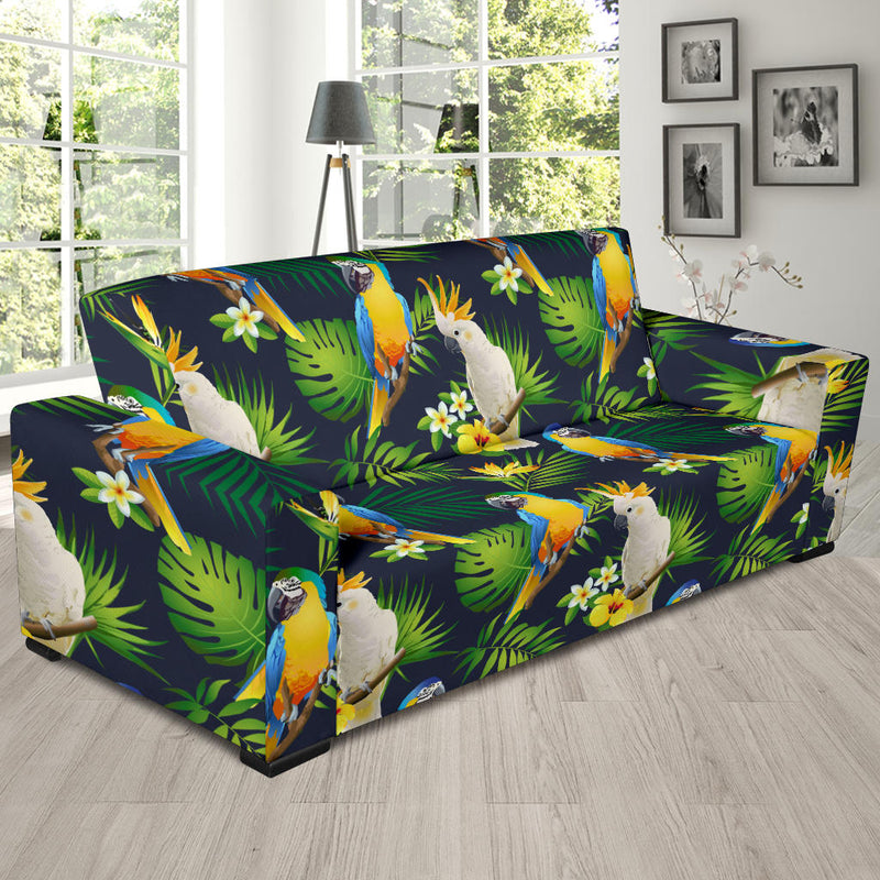 Parrot Pattern Print Design A03 Sofa Slipcover