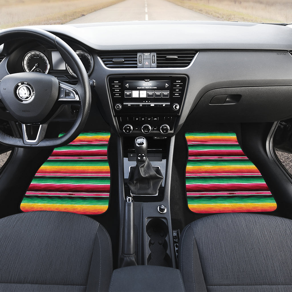 Mexican Blanket Classic Print Pattern Car Floor Mats Front Back