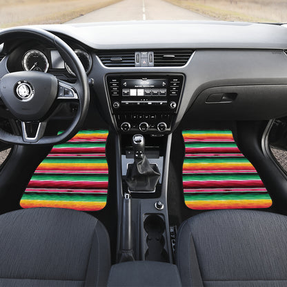 Mexican Blanket Classic Print Pattern Car Floor Mats Front Back