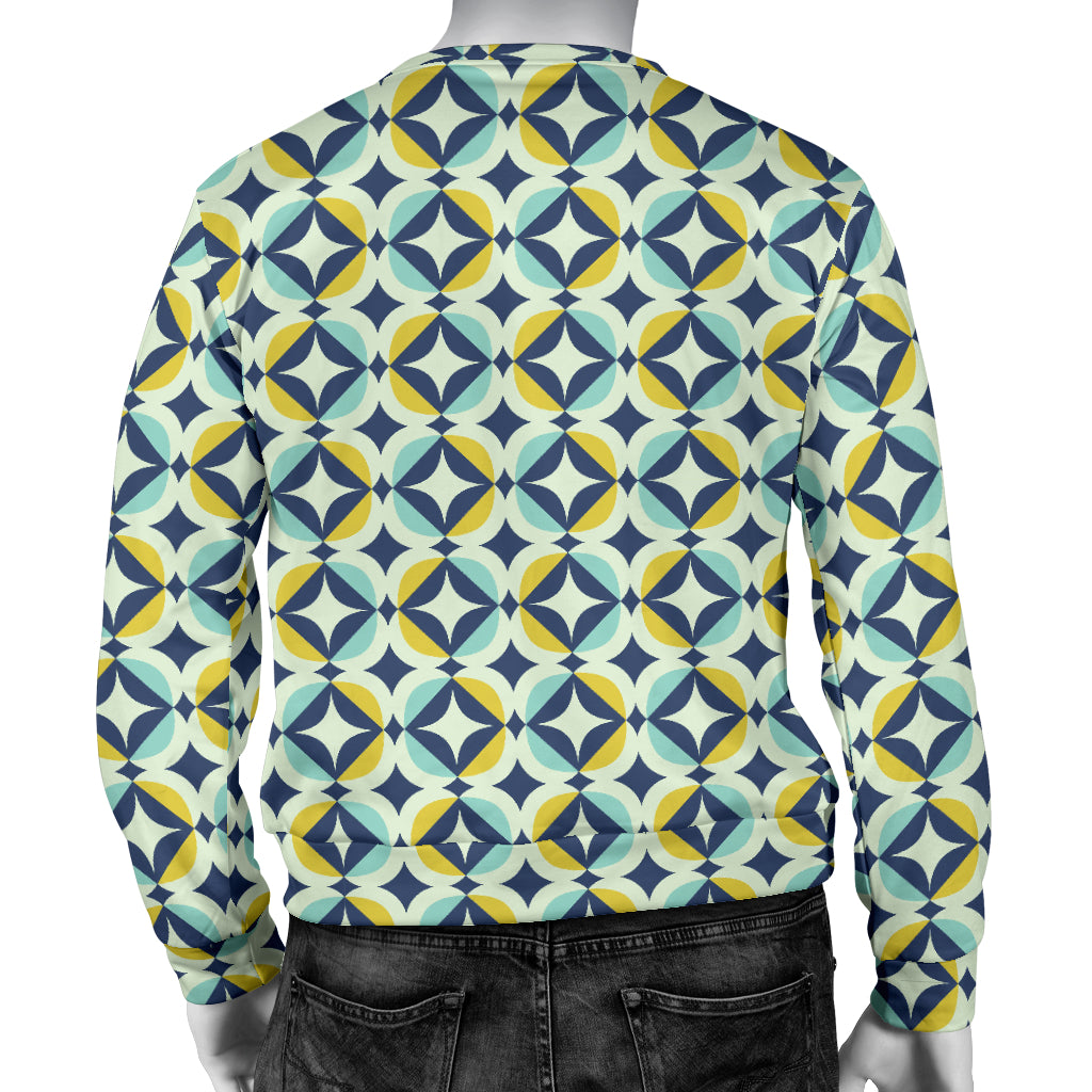 Swedish Design Pattern Men Long Sleeve Sweatshirt