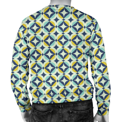 Swedish Design Pattern Men Long Sleeve Sweatshirt