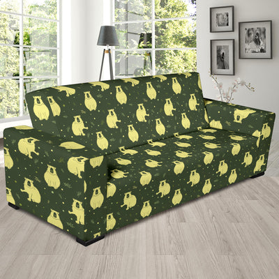 Capybara Pattern Print Design 03 Sofa Slipcover