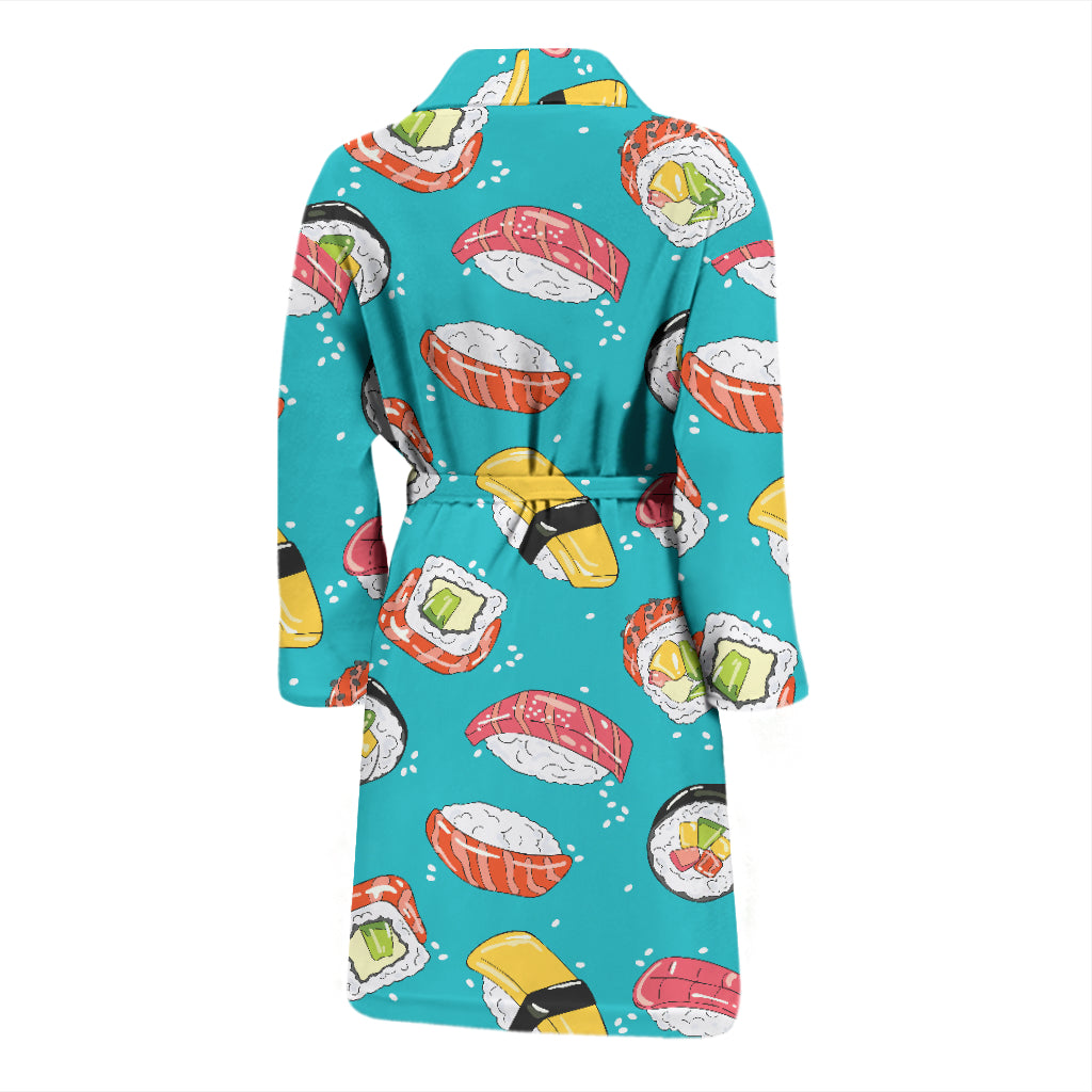 Sushi Print Design LKS305 Men Bathrobe