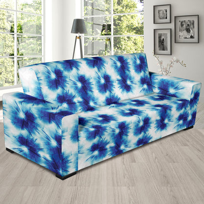 Tie Dye Blue Print Design LKS305 Sofa Slipcover