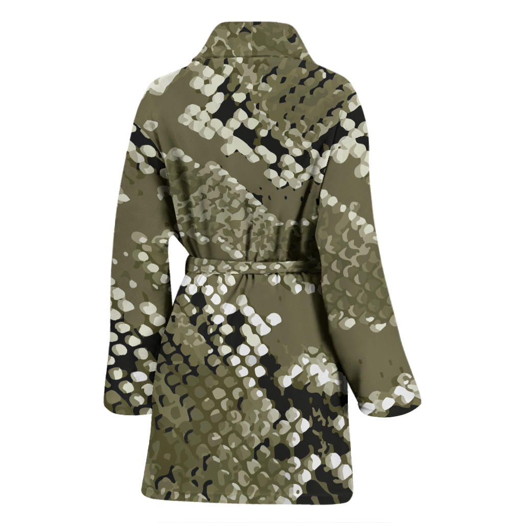 Python Pattern Print Design A04 Women Bathrobe