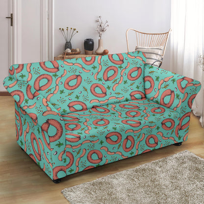 Sausage Print Design LKS303 Loveseat Couch Slipcover