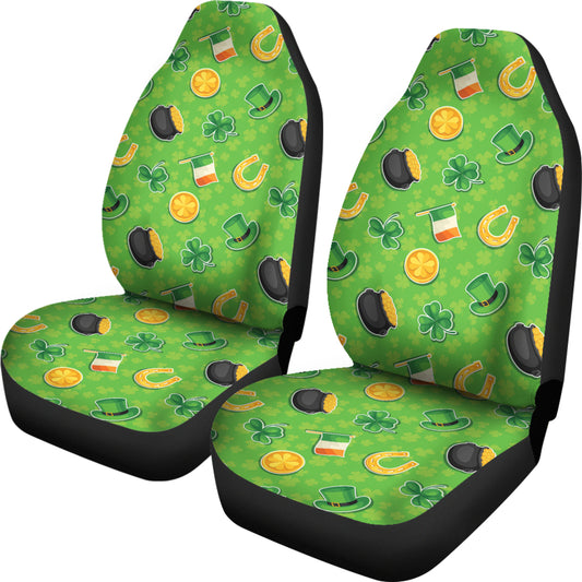 Shamrock Saint Patrick's Day Print Design LKS302 Car Seat Covers