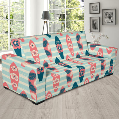 Aloha Hawaii Surfboard Pattern Print Design 02 Sofa Slipcover