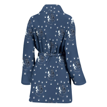 Scottish Terriers Print Design LKS307 Women Bathrobe