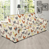 Chicken Pattern Print Design 05 Sofa Slipcover