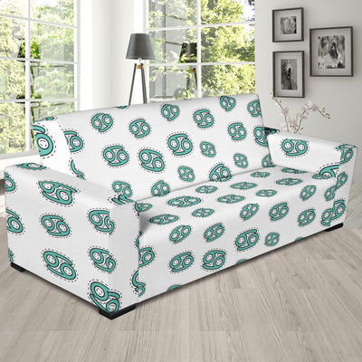 Cancer Zodiac Pattern Print Design 04 Sofa Slipcover