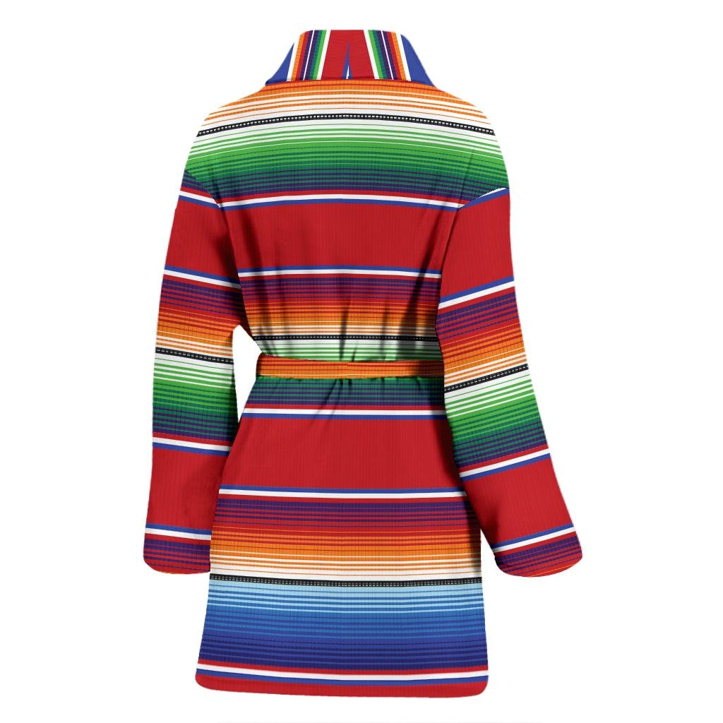 Serape Print Design LKS304 Women Bathrobe