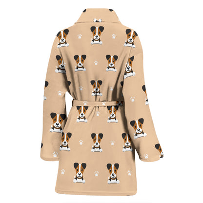 Russell Terriers Print Design LKS3011 Women Bathrobe