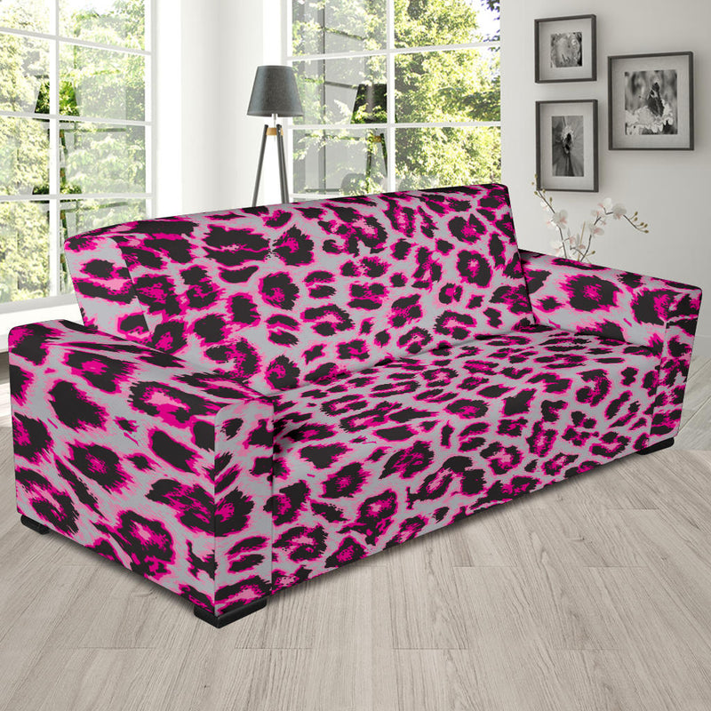 Leopard Pattern Print Design 02 Sofa Slipcover