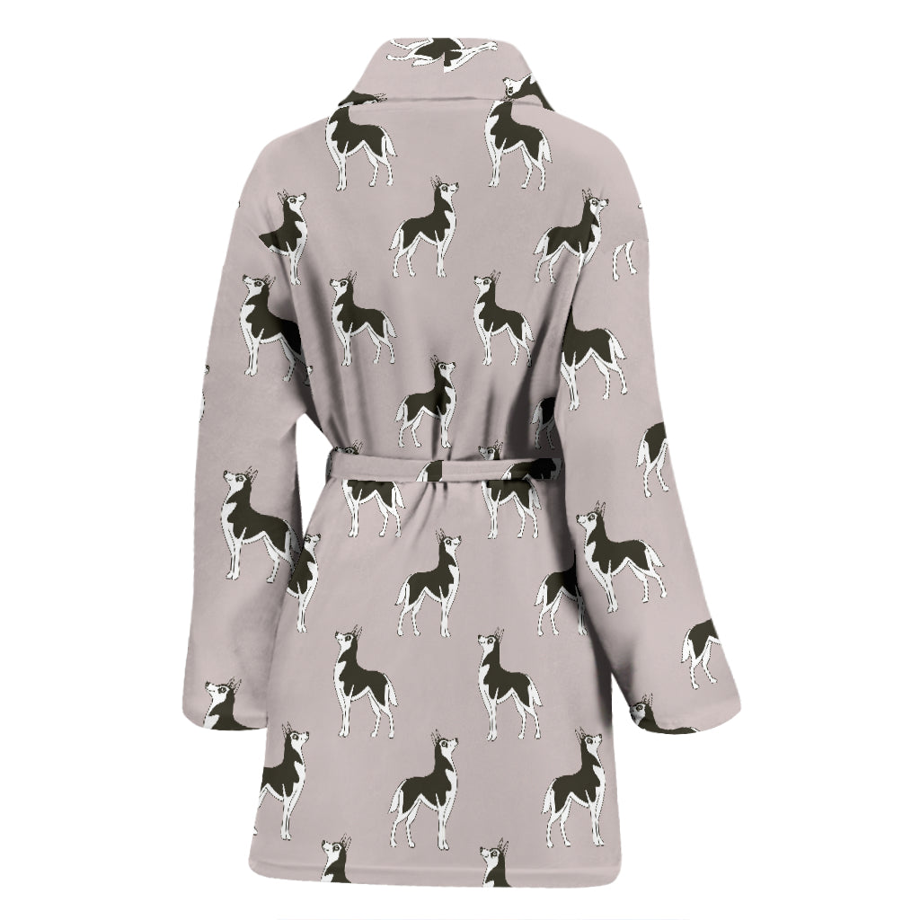 Siberian Huskies Print Design LKS301 Women Bathrobe