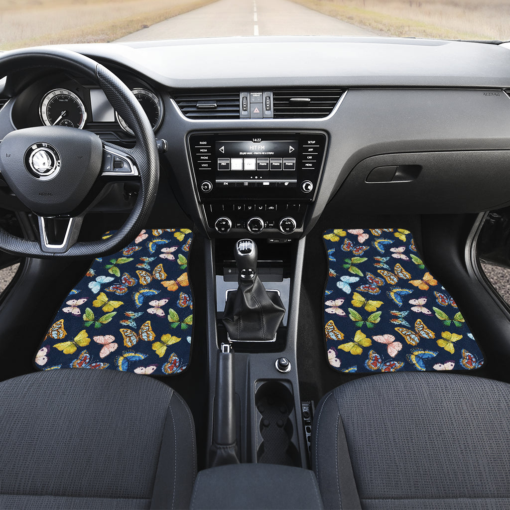 Butterfly Beautiful Print Pattern Car Floor Mats Front Back