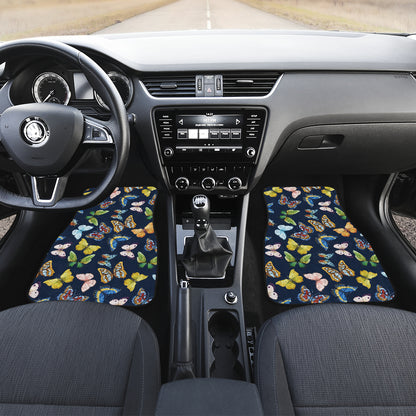 Butterfly Beautiful Print Pattern Car Floor Mats Front Back