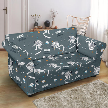 Skateboard Print Design LKS306 Loveseat Couch Slipcover