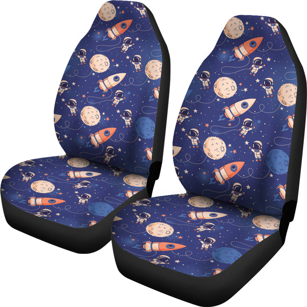 Space Astronaut Rocket Print Design LKS304 Car Seat Covers