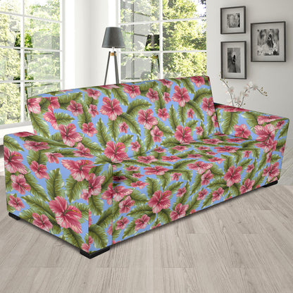 Tropical Flower Print Design LKS301 Sofa Slipcover