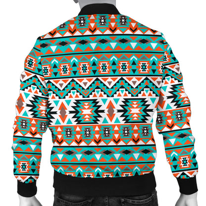 Indian Navajo Ethnic Themed Design Print Men Bomber Jacket